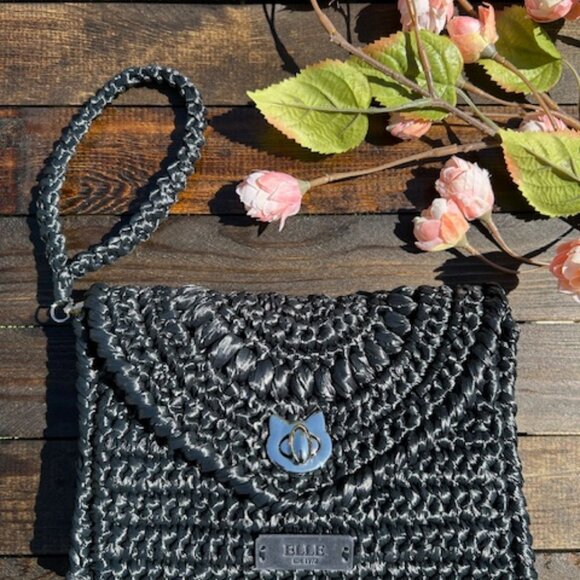 ELLE Raffia Crochet Clutch - Picture 14 of 16